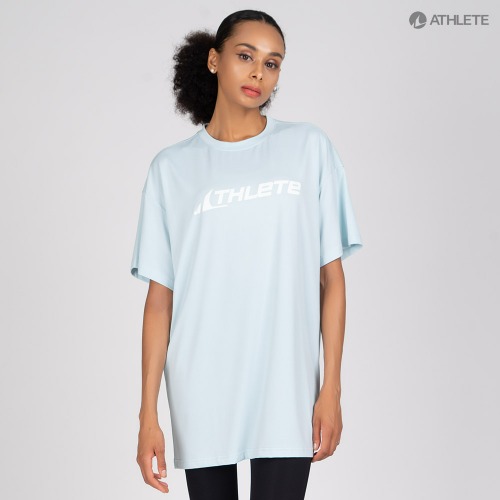 애드리언 오버핏 롱  티셔츠_릴리민트 HRT76